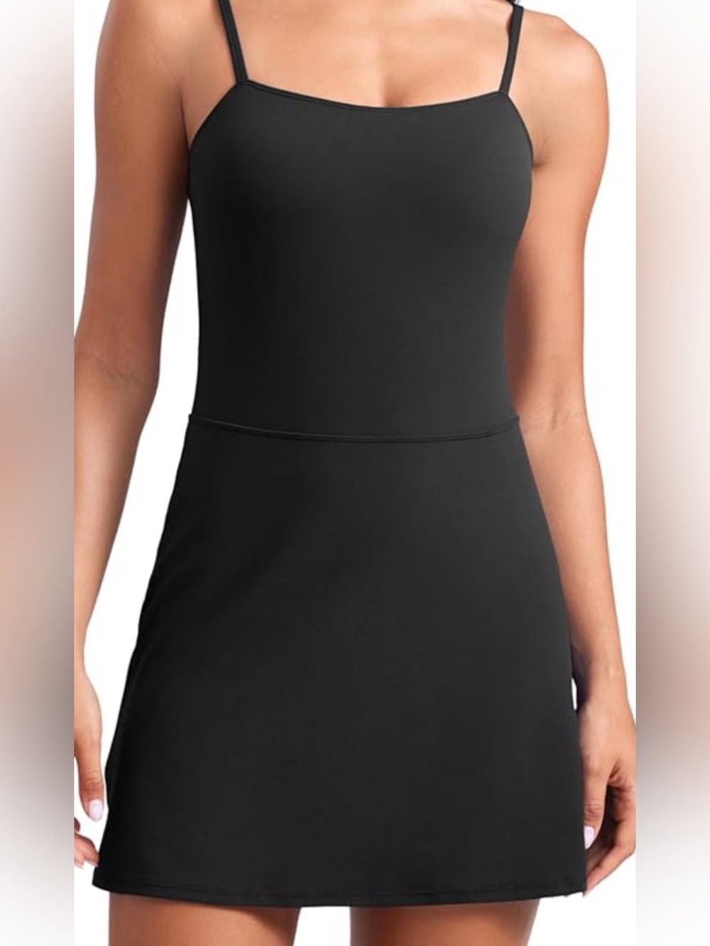 Sleek Black Tank Dress